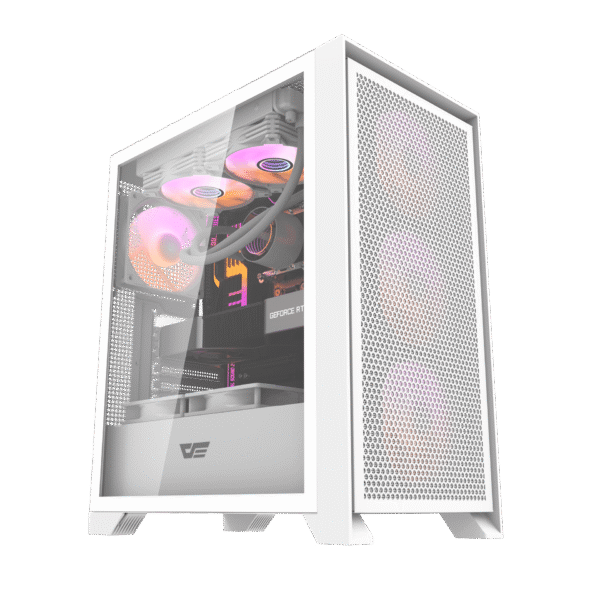 Darkflash DRX70 Mesh ATX Kompiuterio Korpusas – Baltas