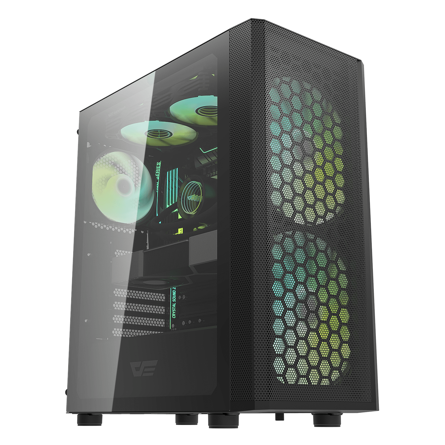 Darkflash DK360 ATX Kompiuterio Korpusas – Juodas
