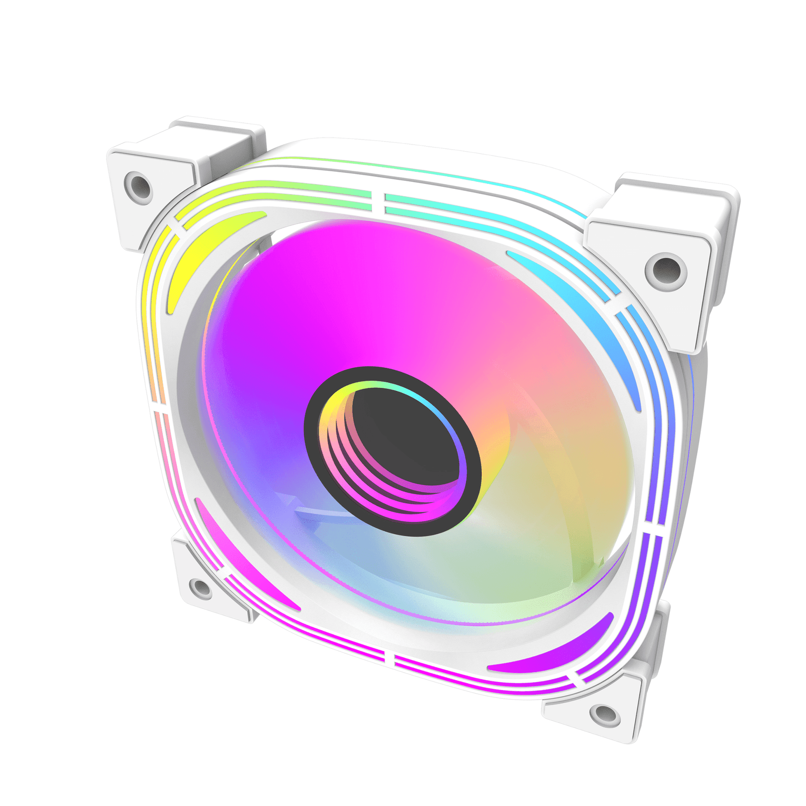 Darkflash INF 24 Pro PWM ARGB Korpuso Ventiliatorius – Baltas