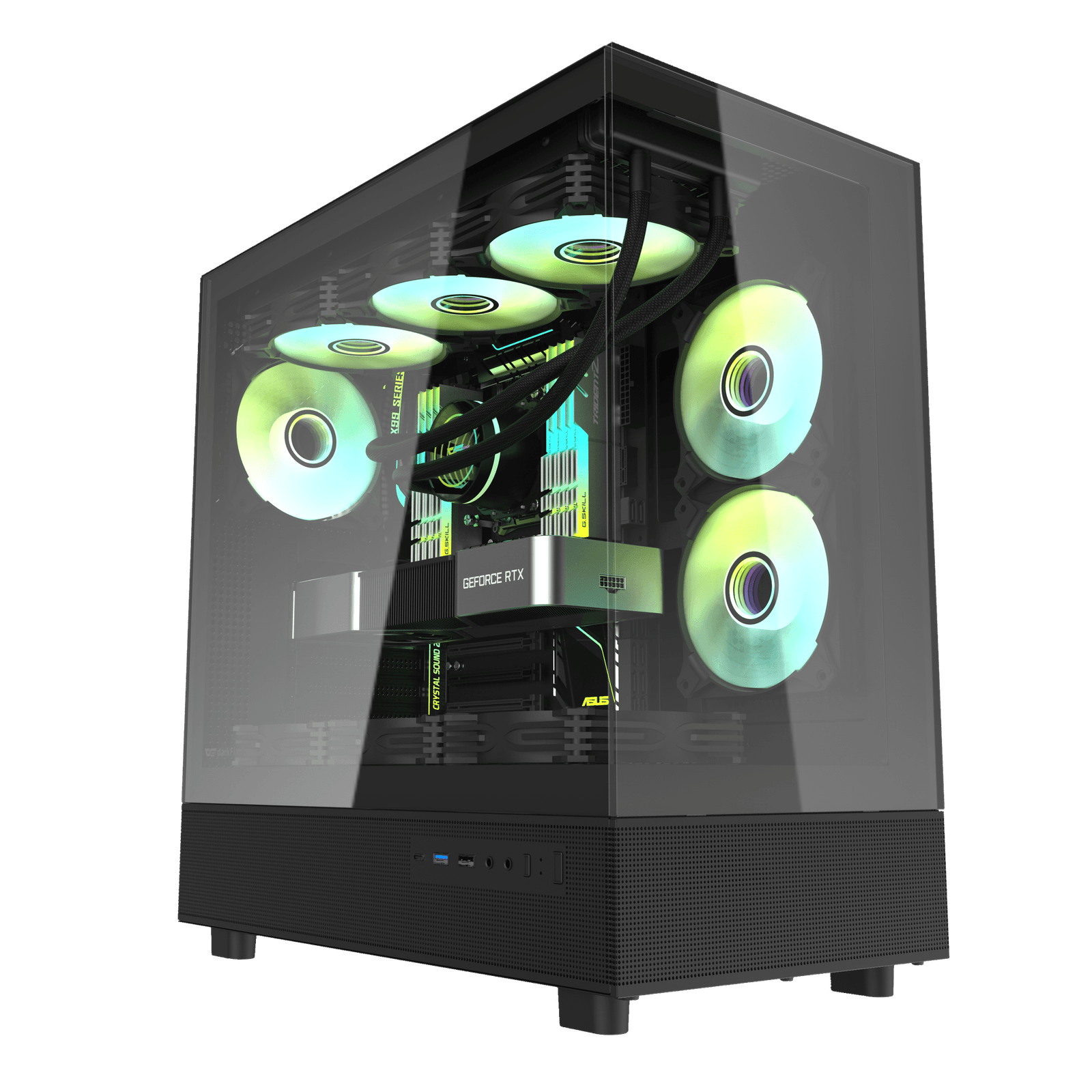 Darkflash DPX90 ATX Kompiuterio Korpusas – Juodas
