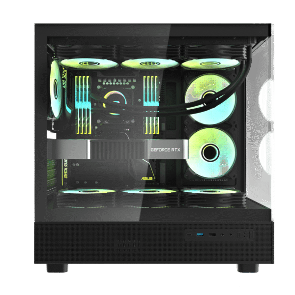 Darkflash DPX90 ATX Kompiuterio Korpusas – Juodas - Image 2