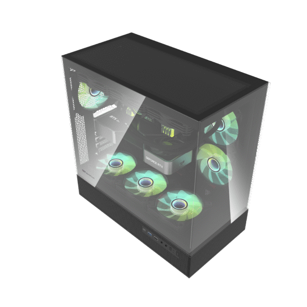 Darkflash DPX90 ATX Kompiuterio Korpusas – Juodas - Image 5