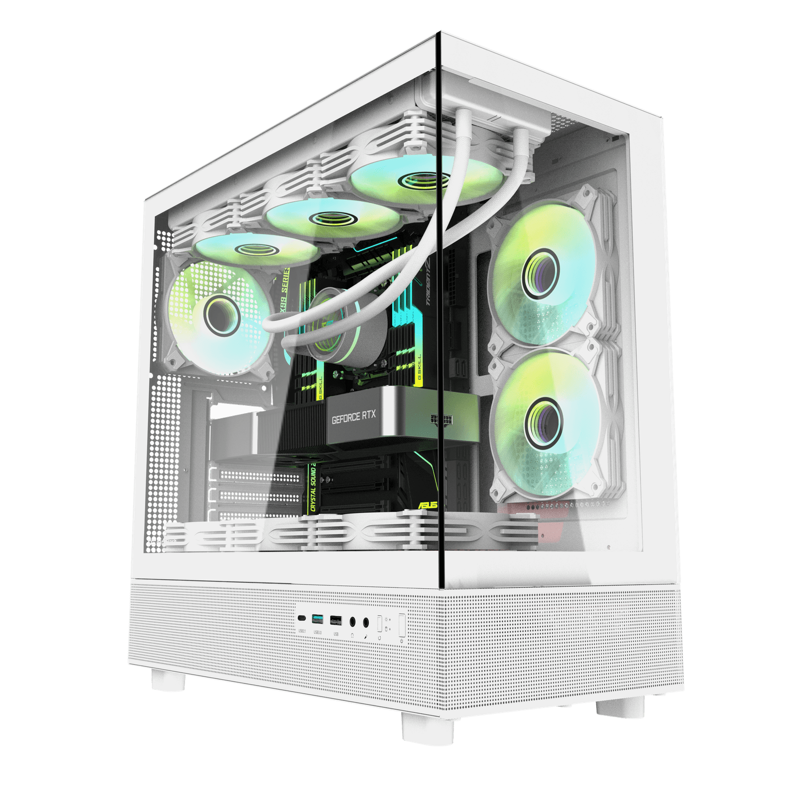 Darkflash DPX90 ATX Kompiuterio Korpusas – Baltas