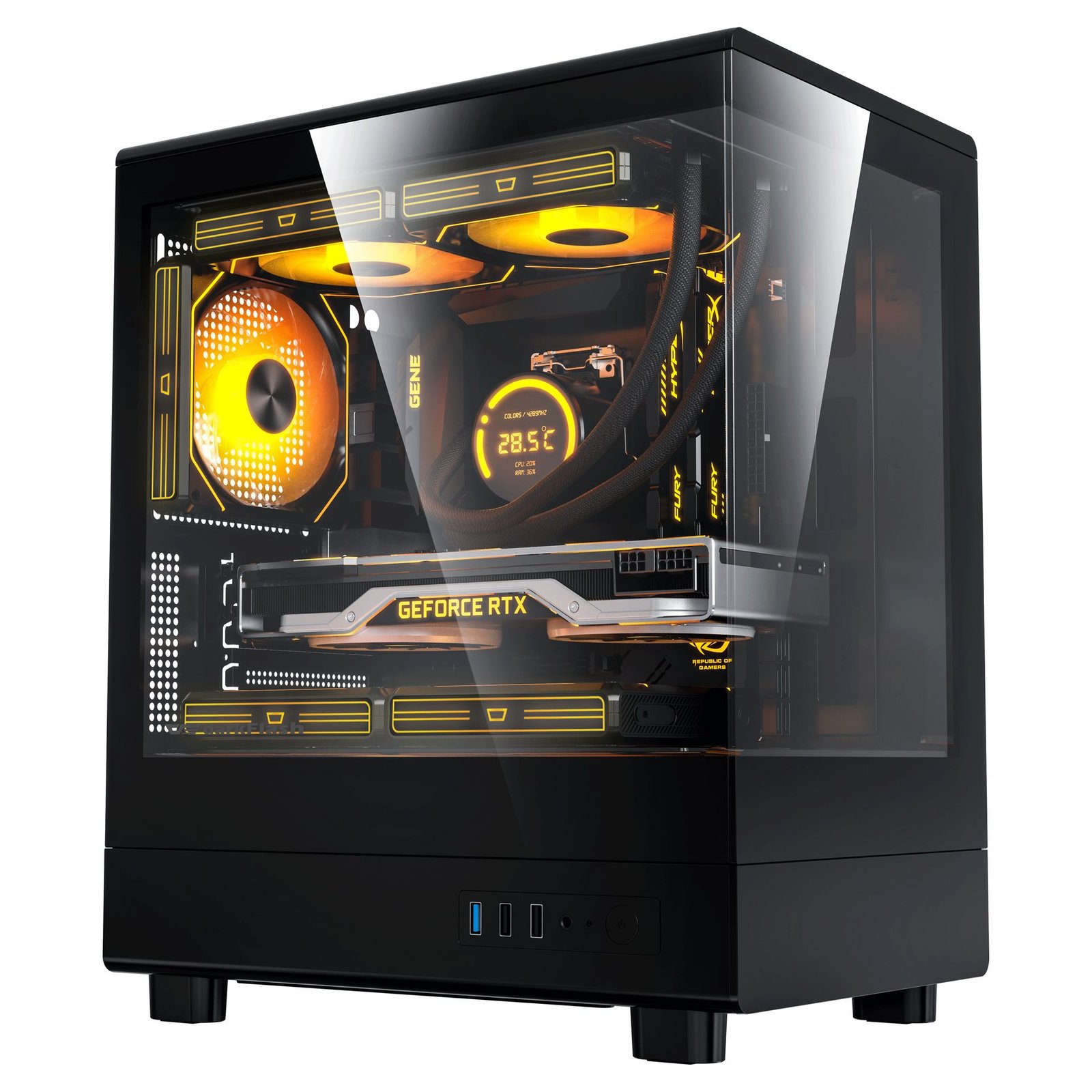 Darkflash DB330M M-ATX Kompiuterio Korpusas – Juodas