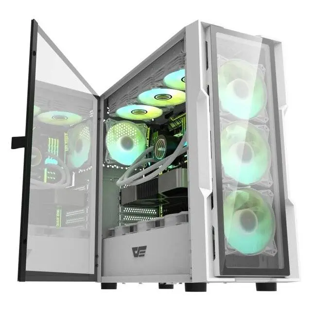 Darkflash DK431 E-ATX Kompiuterio Korpusas – Baltas