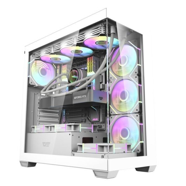 Darkflash DS900 ATX Kompiuterio Korpusas – Baltas
