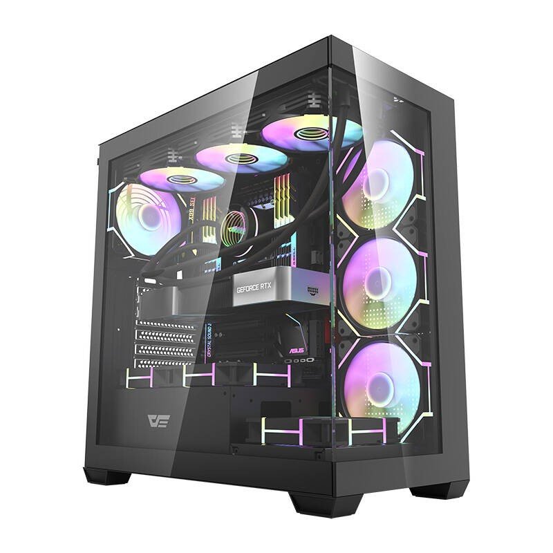 Darkflash DS900 ATX Kompiuterio Korpusas – Juodas