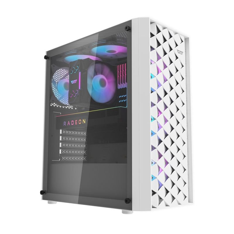 Darkflash DK351 ATX Kompiuterio Korpusas – Baltas